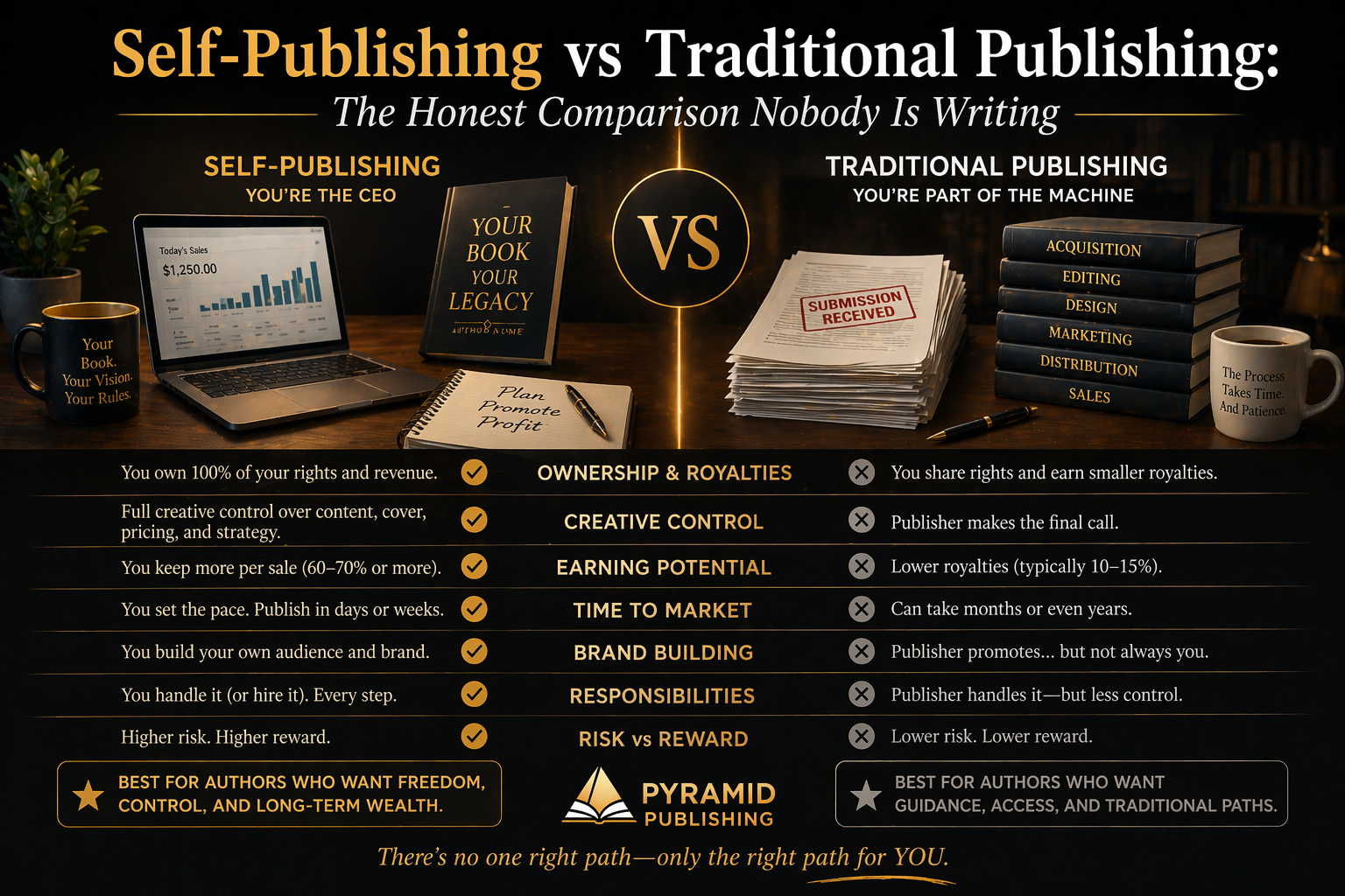 Self-Publishing vs Traditional Publishing The Honest Comparison Nobody Is Writing