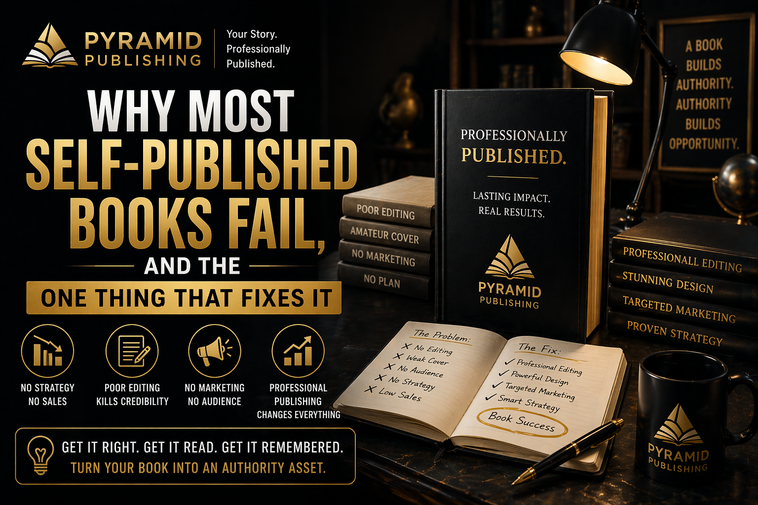 Why Most Self-Published Books Fail, and the One Thing That Fixes It